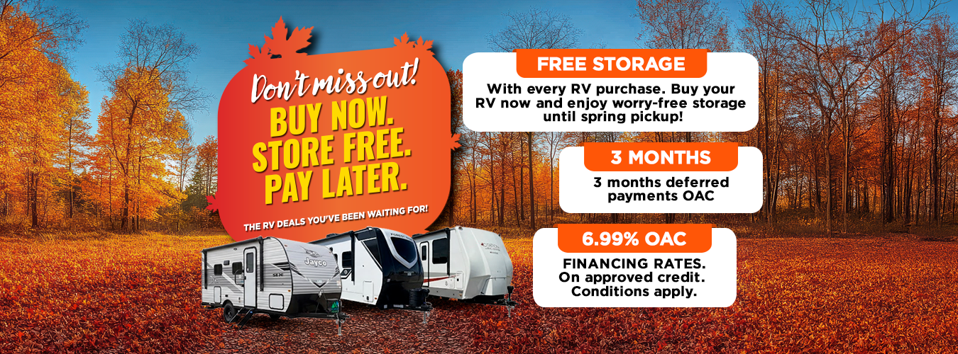 Don't miss out! Buy now. Store free. Pay later.